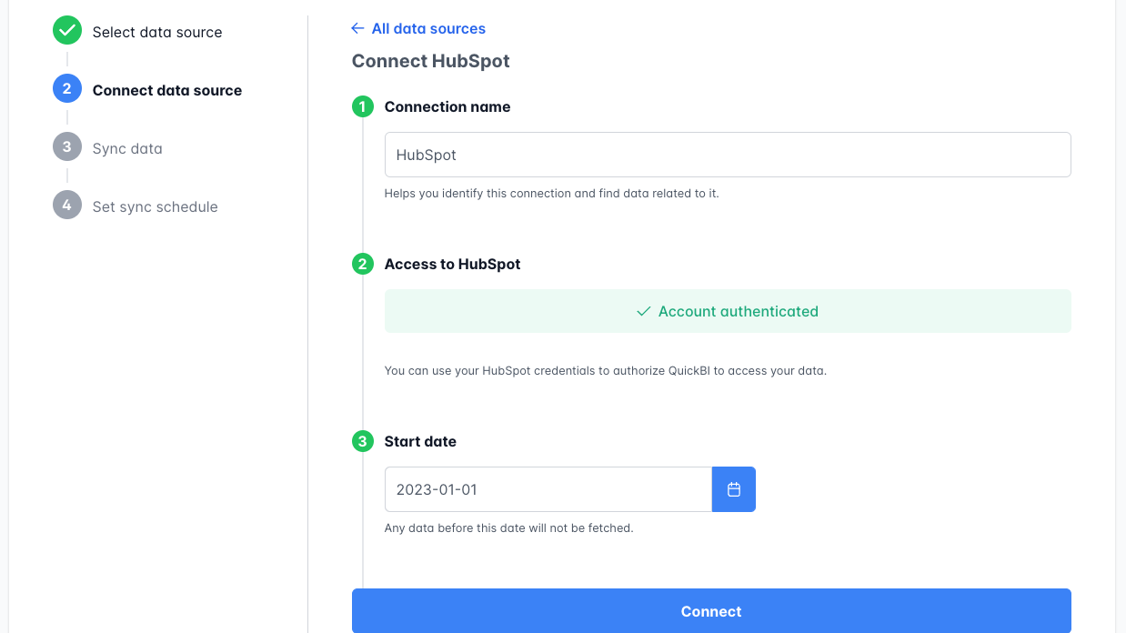 Quick, no-code setup
